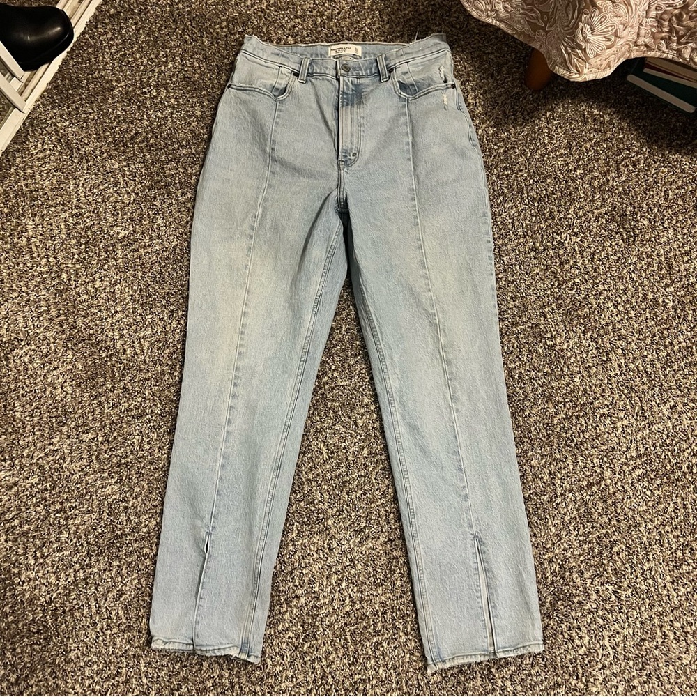 Abercrombie & Fitch Blue Straight Leg Jeans